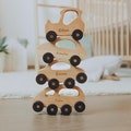 1-st Birthday Gift. Unique Pusher Cars With Names. Baptism Boy Gifts. Montessori Kids Toys. Sensory Toys For Toddlers. Playroom Decor.