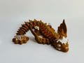 SAME DAY SHIPPING Gingerbread Dragon by Teal Cat Creative | Articulated Dragon | Flexi Dragon |Unique Stocking Stuffer Christmas Dragon