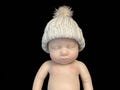 12 Inch or 13 Inch Knit Doll Hat For Silicone Baby Pink, Tan, Grey, Green, Blue Knitted Preemie Hats
