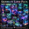 Ultimate EDH Land Pack (Aurora 2.0) ••• 54 MTG Proxy Cards for EDH ••• Pimp your Commander Deck