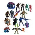 Set Of 16 Random Action Figures Including Superheroes Villains & TV Characters