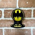 Bat Symbol 3D Printed Shelf for Action Figures, Funko Pop & Superhero Display - Collector Wall Decor
