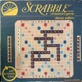 Vintage 1982 deluxe edition SCRABBLE Game by Selchow and Righter with turntable base
