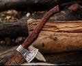 Custom Gift Hand Forged Carbon Steel VIKING AXE Ragnar Viking Axe - camping Axe Nordic Axe Birthday & Anniversary Gift For Him - Larp axe