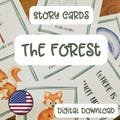 Stories Cards | The Forest | Montessori | Creative flashcards | Language promotion | educational learning game | Story cards for children |