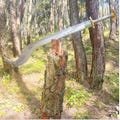 Viking Mandeville: Tempered 30-Inch Blade Traditional Machete in Ram Dao Style - Sharpened and Ready for use, Dao machete