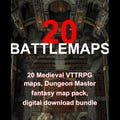20 Abandonned Theatre Post Apocalyptic maps, RPG maps Battlemaps, Dungeon Master fantasy map pack, digital download bundle