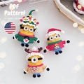 Christmas Buddies combo crochet pattern. PDF file. Banana buddies crochet pattern. Amigurumi crochet pattern.