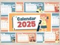 2025 Kids Inspirational Calendar, Printable, Kids Calendar 2025, Wall Calendar PDF, Editable Calendar, Kids Monthly Planner, Animated