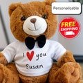 Teddy Bear, Girlfriend Gift, Personalized Bear, Valentine's Day, Birthday Present, Stuffed Animal