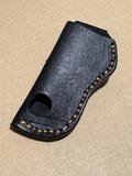 Handmade Genuine Leather Sheath for Boker, Case, Trapper, or Stockman 4.25 Style Pocket Knives. Hand Stiched Left Dark Brown  #RockinEDC