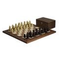 Isle Of Lewis Chess Set With Ii Ivory & Brown Resin Chess Pieces 3.5 Inch And Walnut Chess Board 20 Inch