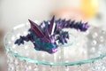 Flexi Dragon - Baby Crystal Dragon |  | Tri-Color Silk | Fidget Toy | 3D Printed | Articulated | Dragon | Articulated Toy | Gift