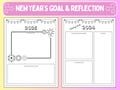 2025 Goal Setting and Reflection Page: New Year's Resolution for Kids, Goal Setting for Kids, Reflection for Kids, SEL Printables for Kids