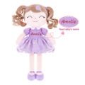 Personalized Dolls, Rag Doll, Custom Plush Doll, Baby Shower Gift, First Baby Doll, Embroidered Dolls for Baby Girls 16-inch