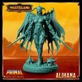 Warrior Alihana Pinup Fantasy Miniature Dungeons and Dragons Mini Wargames RPG Tabletop Miniature DnD 5e Figure Painting Pathfinder