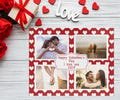 Custom Valentine's Day Photo Puzzle, Personalized Valentines Gift, Love Jigsaw Puzzle with Pictures and Message, Romantic Photo Gift