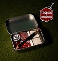 Tingeons & Dragons | Dungeons and Dragons Kit Tin | Tabletop RPG in a Tin | Dice Set, Pencil, Tokens, Battle Mat