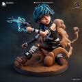 Muted Sidekick - High Quality 12K 3D Printed Figurine - Unpainted Display Figurine - Fan Art - Video Game | Bulkamancer Sculpts