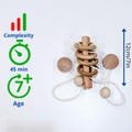 Puzzle Audi 6042 -Fun puzzle for children from 8 years old- Puzzle with strings Wooden puzzle