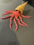 Squid Flexible Toy - Articulated 3D printed