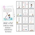Group Time Song Book MRR and PLR Growing Bundle Preschool Circle Time Songs Editable for Kids with Resell Rights