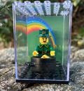 Leprechaun Minifigure with pot of gold and mini display case limited