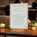 Travel Invitation Jigsaw Puzzle, 35-1000Personalized Puzzle, Commemorative Gift, Birthday Gift, Gifts for Mom Dad Kids Her Him Couple