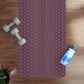 Rubber Yoga Mat, Marron Metamorphic Bloom Non-slip Durable Exercise Mat for Home or Gym Gift for fitness enthusiast