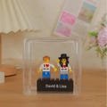 Custom Couple Minifig Personalized Minifig With Engraved Base and Display Box Gift For Lovers On Valentine's Day