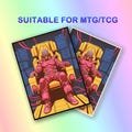 Mtg Card Sleeves, Mechanical Skeleton Themed Card Sleeve, Top Quality and Detailed Art Sleeves, MTG Accessories