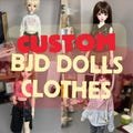 Customized BJD Doll Clothes,OB11,OB12,Chibi,OC Clothes,Handmade Doll Clothes,Original or Mini-me Character BJD Doll Commissions Clothes,Gift