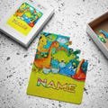 Personalized Dinosaur Puzzle, Personalized Puzzle for kids , Dinosaur birthday party favor, Puzzle for girls , Personalized Puzzle D1FN50