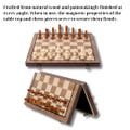 A Special Chess Board 15" Made Of Natural Wood That Is Magnetic And Foldable. A Chess Present For Competition And Practice.