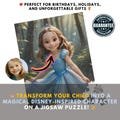Custom Disney-Inspired Jigsaw Puzzle, Personalized Puzzle With Your Photo, Princess Design, Unique Birthday Gift for Kids, Gift For All Ages