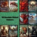 MTG Tokens - Set of 10 Double-sided tokens - High quality black card stock - Original Art