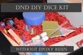 DIY DnD Dice starter kit - Without Epoxy Resin - Learn How to Make Your Own Handmade Resin Dice DIY