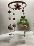 Amigurumi mobile, children's room, baby room,nini, sleeping companion, design, organic, baby shower, bird wooden birth gift, knitting