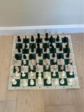 Vintage Chess Set With Case! Two Sets Marble And Weighted Plastics
