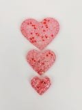 Custom Resin Hearts for Valentine’s Day Sensory Play | 3 pieces | Personalized Glitter Hearts | Kids Moms Homeschool Activities | Gift Ideas