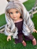 Luxury Custom doll wig for 18" American Dolls - Heat Safe - Tangle Resistant - fits 11" head size of 18" dolls OG Gotz  Ombre Zazou dolls