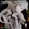 Ancient White Dragon – Huge 3D Printed Dragon, Terrifying Resin Miniature, 15-inch Wingspan, Tabletop RPG Boss Monster, Dungeons & Dragons