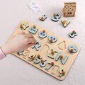 Personalized Name Puzzle W/Numbers, Preschool Puzzle Toy Gift for Boys and Girls, Custom Name Puzzle with Numbers & Geometry Shapes