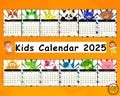 Kids Calendar 2025 Kids Calendar Homeschool Planner Classroom Academic Calendar Monthly Wall Calendar Pdf Girl Boy Printable