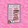 Pink Bristol Stool Chart Sticker: Funny Medical Humor Decor