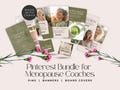 Pinterest Templates Menopause Coaches Editable Canva Social Media Bundle Marketing Womens Wellness Hormone Health Perimenopause Nutrition