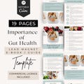 Gut Health Guide, Nutrition eBook Template Canva, Nutritionist Client Resource, Health Coach Lead Magnet, Done for You PLR Content