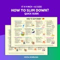 Weight Loss Guide: 12-Step Slimming Tips (Printable Chart)