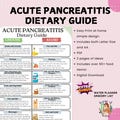 Pancreatitis Diet, Acute Pancreatitis Food List, Anti Inflammatory Low Fat Foods for Pancreatitis Chronic Illness, Gut Health, Meal Planning