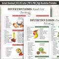 Diverticulosis Anti Inflammatory Food Chart PDF, Diverticulosis Food List Foods To Avoid, Diverticulosis Friendly Food, Diverticulosis Diet